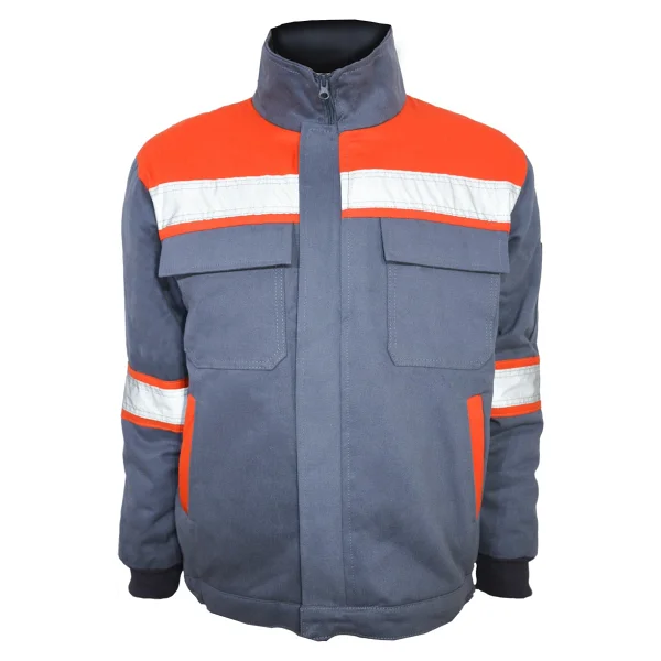 Ssm Sesam Grup 0638 7x7 Gabardin Kapitoneli Iş Montu - Lacivert - Gri - Görsel 8