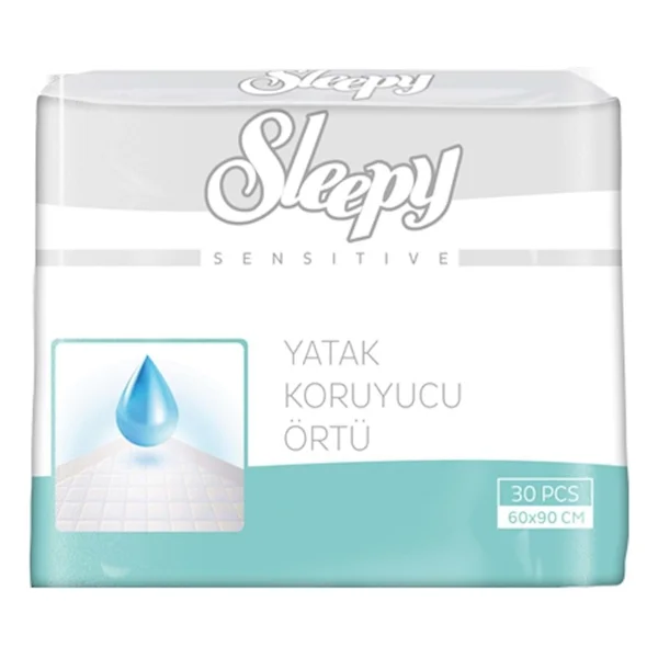 Sleepy Sensitive 60x90 Cm 30 Adet 3'lü Paket Yatak Koruyucu Örtü - Görsel 2