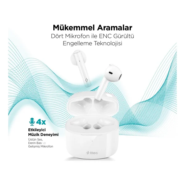 Ttec Airbeat Lite 2 2km137 TWS Kulak İçi Bluetooth Kulaklık - Görsel 2