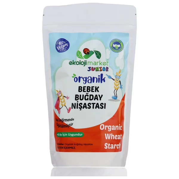 Ekoloji Market Organik Bebek Buğday Nişastası 250 Gr - Görsel 4