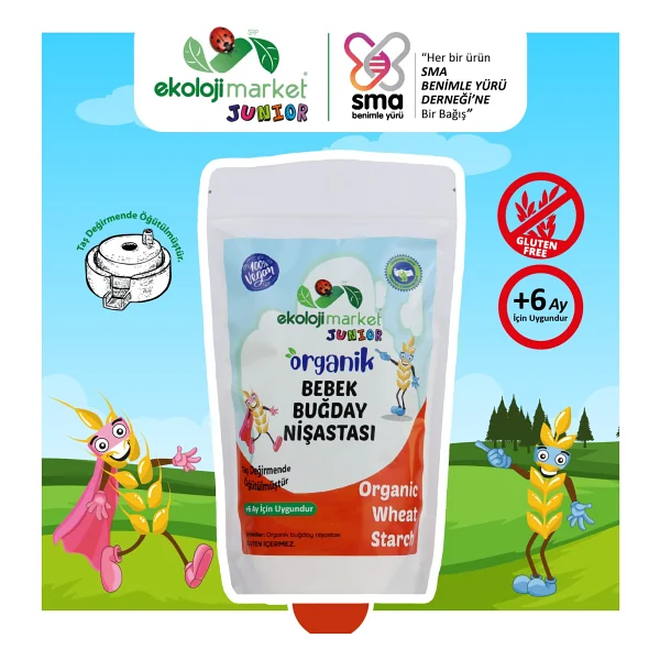 Ekoloji Market Organik Bebek Buğday Nişastası 250 Gr - Görsel 2