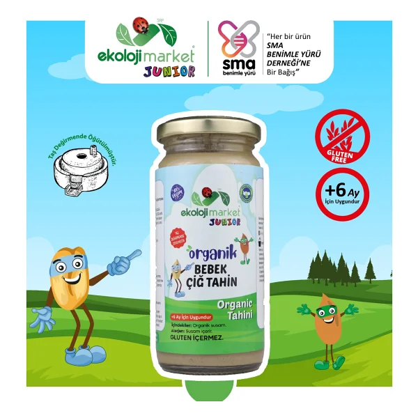 Ekoloji Market Organik Bebek Glutensiz Çiğ Tahin 230 Gr 0-6 Ay İçin Tahıllı Besin - Hediyesiz - Görsel 2