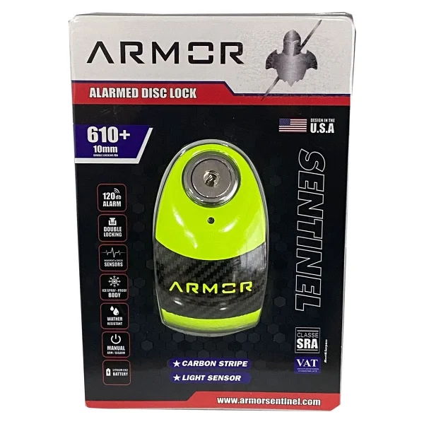 Armor Mva 610 10 Mm 120 Db Alarmlı Gri Disk Kilidi - Görsel 4