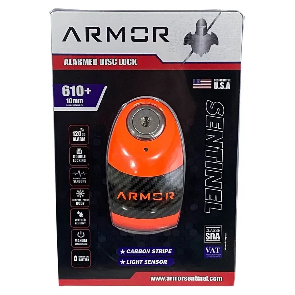 Armor Mva 610 10 Mm 120 Db Alarmlı Gri Disk Kilidi - Görsel 3