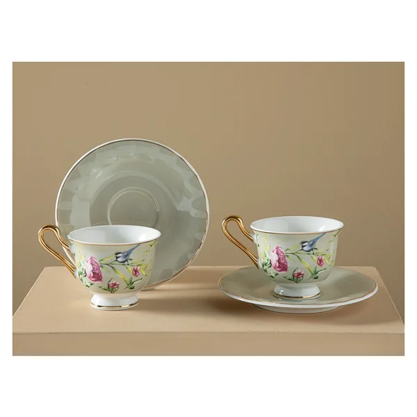English Home Vanilla New Bone China 2 Kişilik Kahve Fincan Takımı - Görsel 2