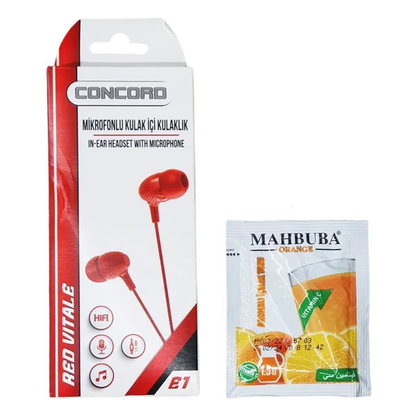 Concord E1 Kablolu Mikrofonlu Kulak İçi Kulaklık - Görsel 5