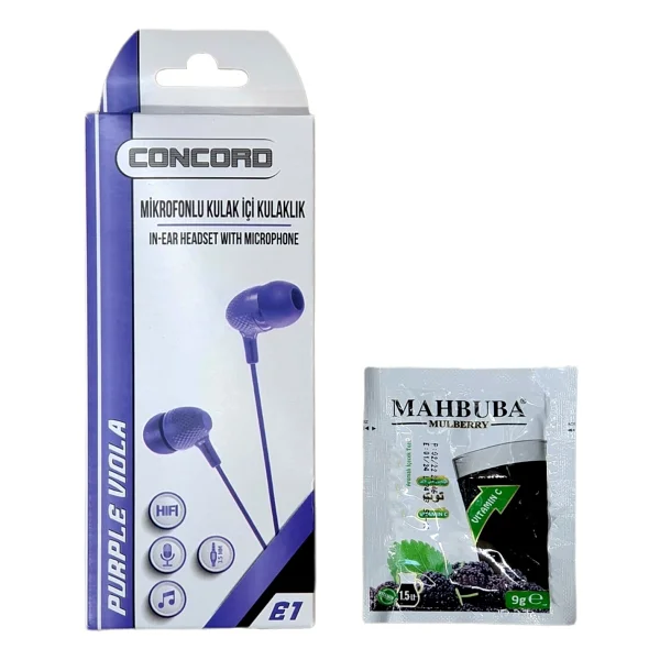 Concord E1 Kablolu Mikrofonlu Kulak İçi Kulaklık - Görsel 6