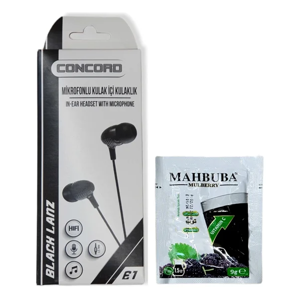 Concord E1 Kablolu Mikrofonlu Kulak İçi Kulaklık - Görsel 4