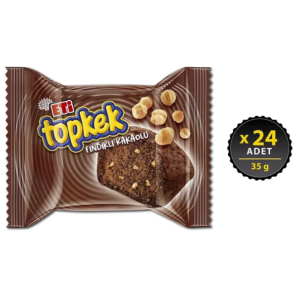 Eti Topkek Fındıklı Kakaolu 35 Gr 24'lü - Görsel 9