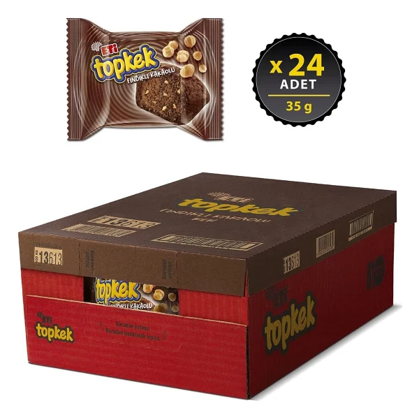 Eti Topkek Fındıklı Kakaolu 35 Gr 24'lü - Görsel 10