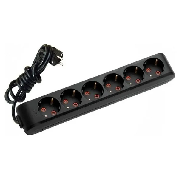 Viko Multi-Let 90133602 Topraklı Siyah 2 M 6'lı Priz - Görsel 2