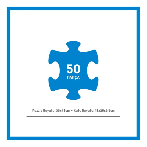 Blue Focus Neşeli Çiftlik 50 Parça Boyanabilir Puzzle Bf382 - Görsel 3