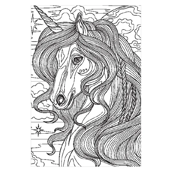 Blue Focus Unicorn Boyanabilir 100 Parça Puzzle Bf383 - Görsel 2