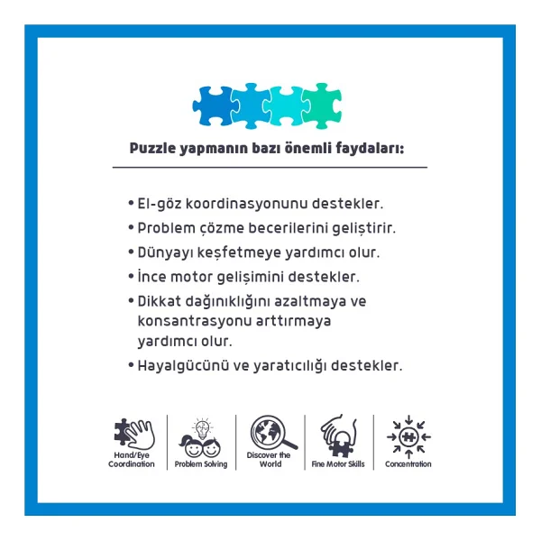 Blue Focus Neşeli Çiftlik 50 Parça Boyanabilir Puzzle Bf382 - Görsel 5