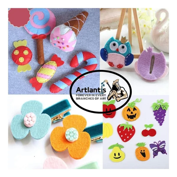 Artlantis Beyaz Keçe A4 2 Mm 20x30 Cm 5 Li 1 Paket Okul Kreş Etkinlik - Görsel 4