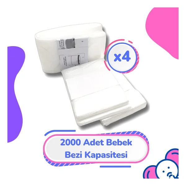 Korbell 16l Uyumlu Yerli Çöp Poşeti 2000 Bez Kapasiteli 4'lü - 15 X 30 Cm - Görsel 7