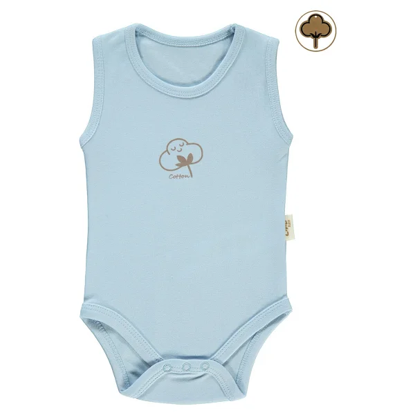 Civil Baby Bebek Organik Çıtçıtlı Badi 0-18 Ay Pembe 9-12 Ay - Görsel 5