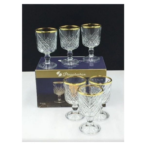 Paşabahçe Elysia Golden Touch 440437 500 Cc 4'lü Kadeh - Görsel 3