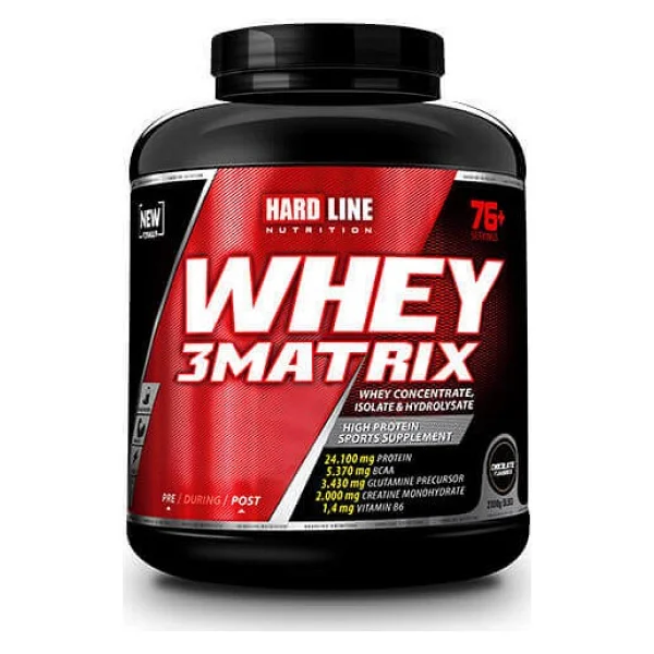 Hardline Nutrition 3 Matrix 2300 Gr Çikolata Aromalı Whey Protein Tozu - Görsel 2