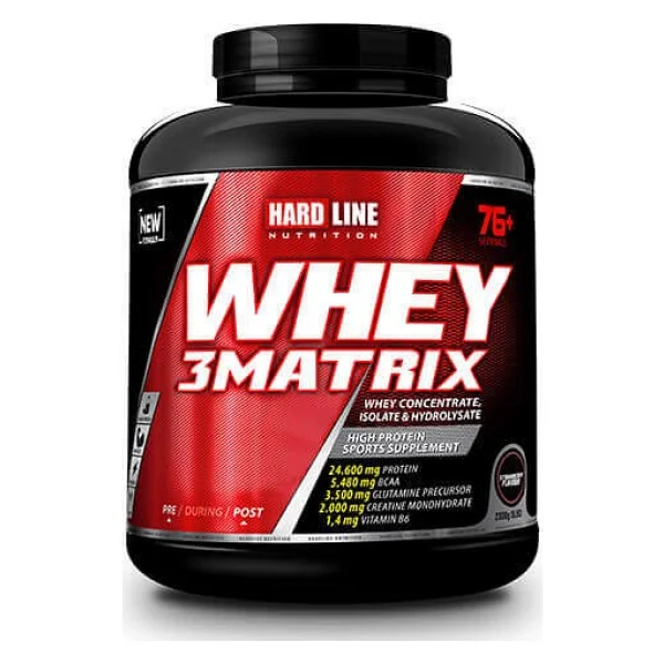 Hardline Nutrition 3 Matrix 2300 Gr Çikolata Aromalı Whey Protein Tozu - Görsel 3