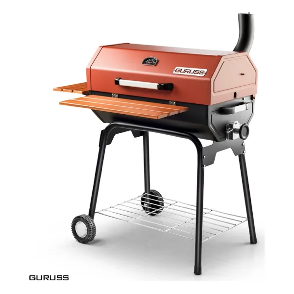 Guruss Cg-075 Kırmızı Kömürlü Barbekü Mangal - Görsel 4