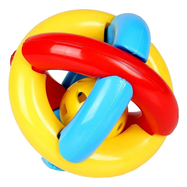 Zuzu Toys Çıngıraklı Bebek Topu Ergonomik Tasarım 3+ Ay İçin BPA İçermeyen Kaliteli Plastik - Görsel 4