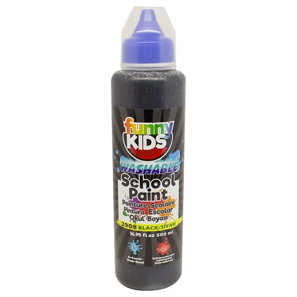 Funny Kids 500 Ml Yıkanabilir Okul Boyası Siyah - Görsel 2