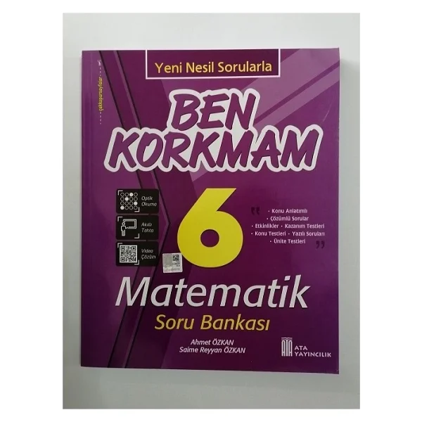 Ata Yayıncılık 6. Sınıf Ben Korkmam Matematik Soru Bankası - Görsel 2