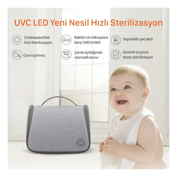 Deerma 59s P11 Ultraviyole (Uvc) Çok Fonksiyonlu Sterilizasyon Çantası - Görsel 6