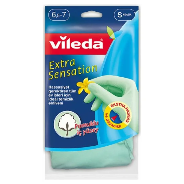 Vileda Extra Sensation Küçük Boy Temizlik Eldiveni - Görsel 5