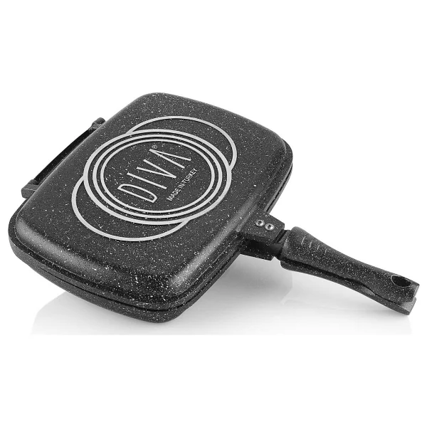 Schafer Grillpan Siyah Çift Taraflı Kare 32 Cm Grill Tava - Görsel 2