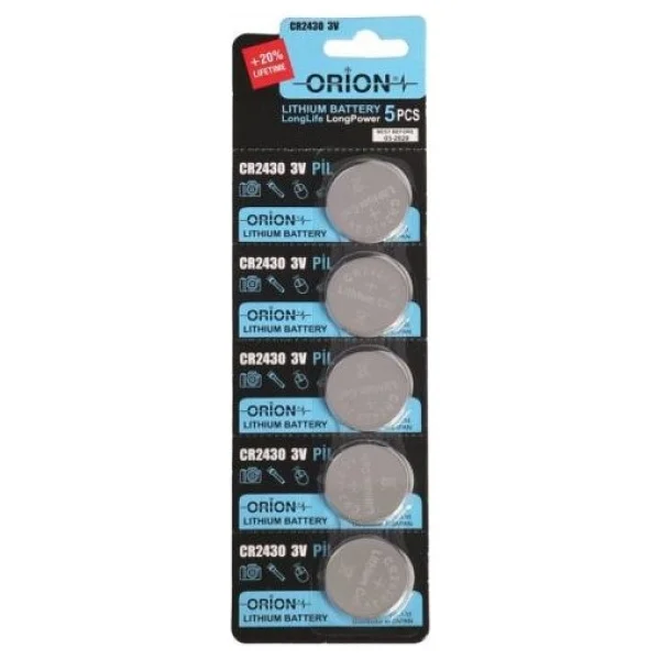 Orion Cr2430 3 V 5'li Lityum Düğme Pil - Görsel 4