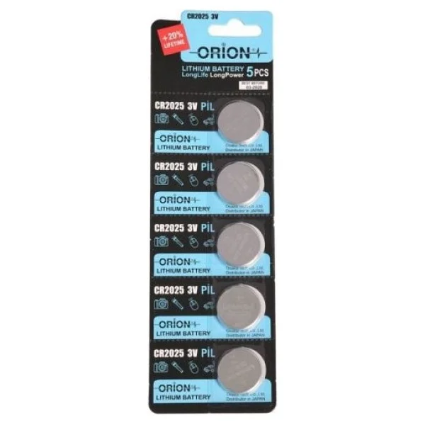 Orion Cr2025 3 V 5'li Lityum Düğme Pil - Görsel 4