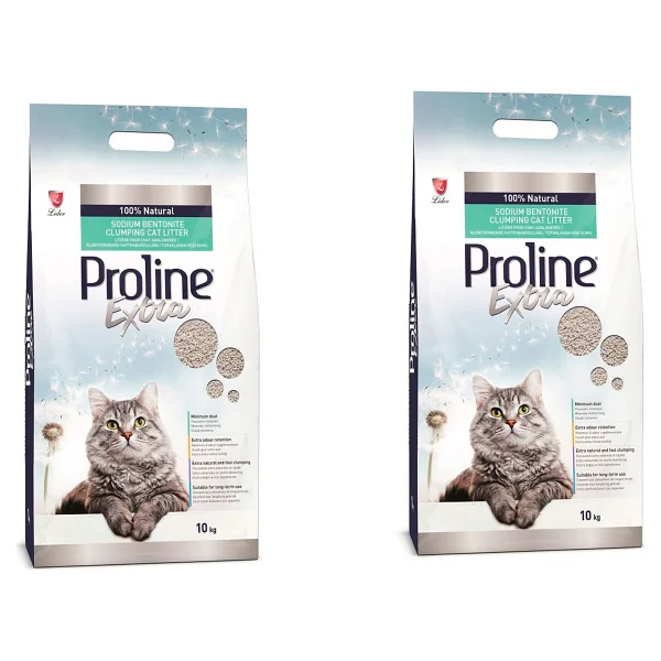 Proline Ekstra Sodium Bentonit 10 Lt 2'li Kedi Kumu - Görsel 2