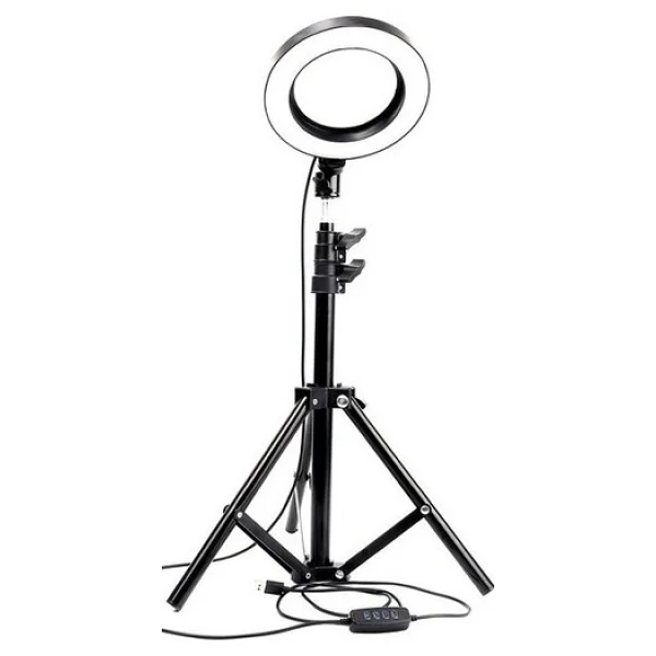 Blackmarket 14" Işık 2 M Stand Kuaför Makyaj Canlı Yayın Çekimleri Sürekli Işık Stüdyo Işığı Ring Light - Görsel 3