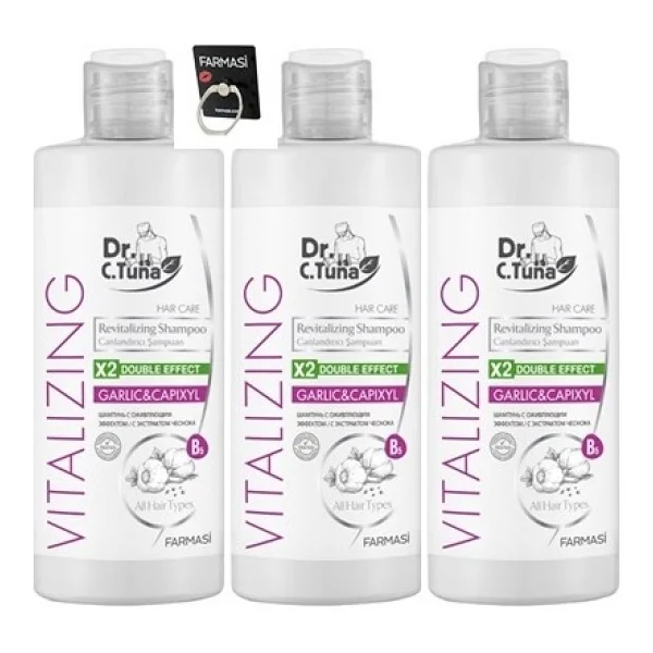 Farmasi Dr.C.Tuna Vitalizing Sarımsaklı 225 Ml 3 Adet Canlandırıcı Şampuan - Görsel 4