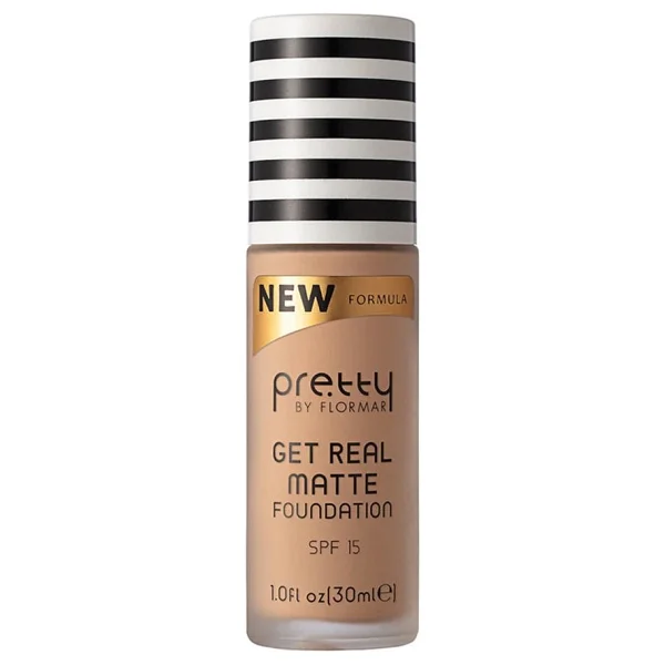 Flormar By Pretty Get Real Matte Spf 15 005 Soft Beige 30 Ml Likit Fondöten - Görsel 5