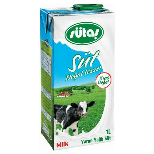 Sütaş Yarım Yağlı 1 Lt Süt - Görsel 2
