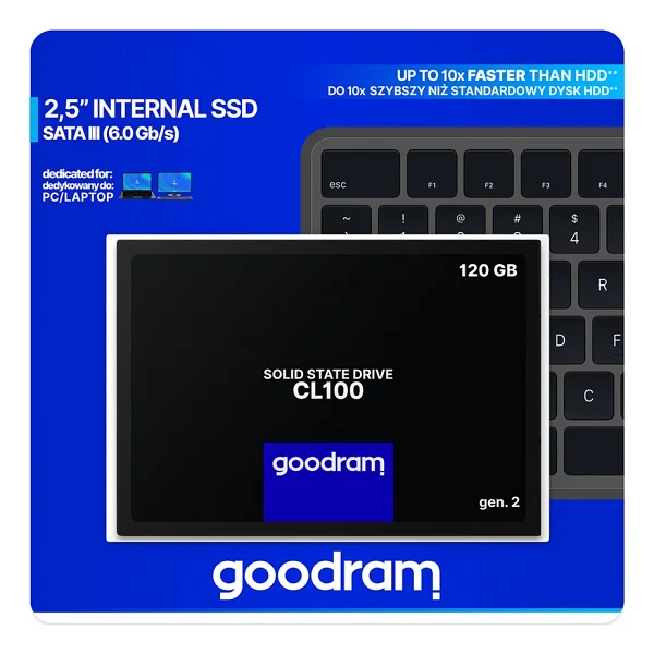 Goodram Cl100 Ssdpr-Cl100-120-G2 Sata 3.0 2.5" 120 GB SSD - Görsel 3
