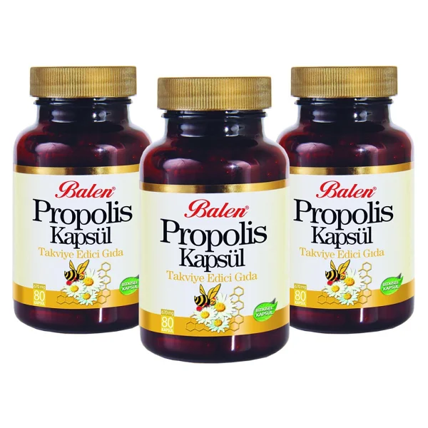Balen Propolis 80 Kapsül 3'lü