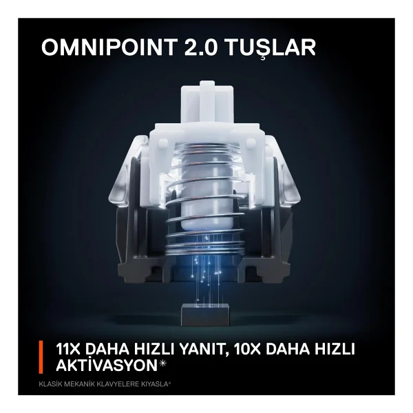 Steelseries Apex Pro Tkl RGB 2023 Omnipoint Switch Kablolu/Kablosuz Mekanik Oyuncu Klavyesi - Görsel 4