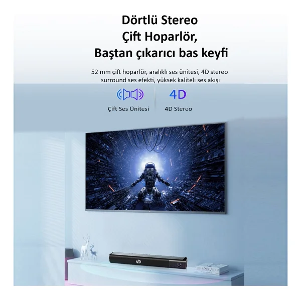 Hp Ws10 6 W Soundbar - Görsel 3