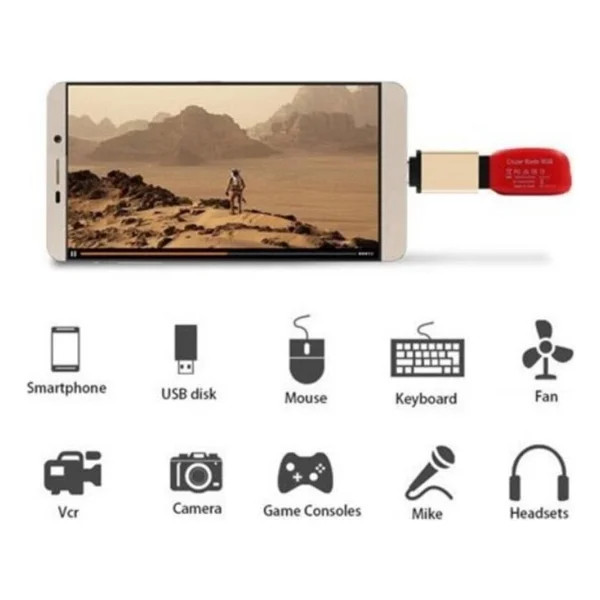 Hadron Otg Type-C To USB Çevirici Otg Type-C To USB Mavi Metal Kutulu Hadron Hn4457k - Görsel 2