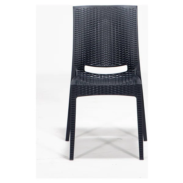 Mobetto 4 Adet Rattan Antrasit Sandalye / Balkon-Bahçe-Teras - Renkli - Görsel 3