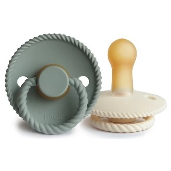Frigg Rope İkili Kauçuk 6-18 Ay Emzik Cream-Sage - Görsel 3