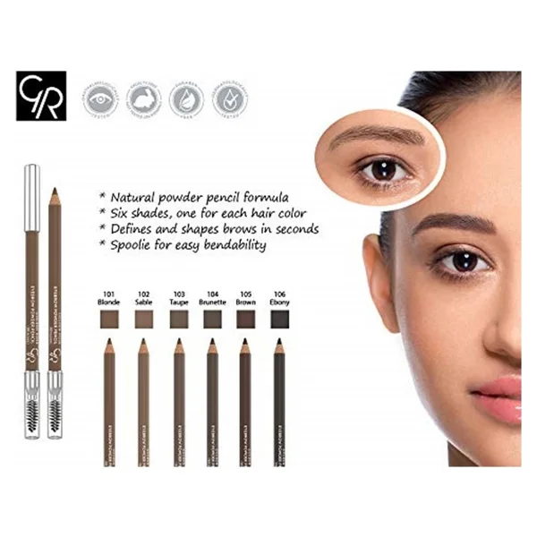 Golden Rose Eyebrow Powder Pencil Kaş Kalemi 103 Taupe - Görsel 2