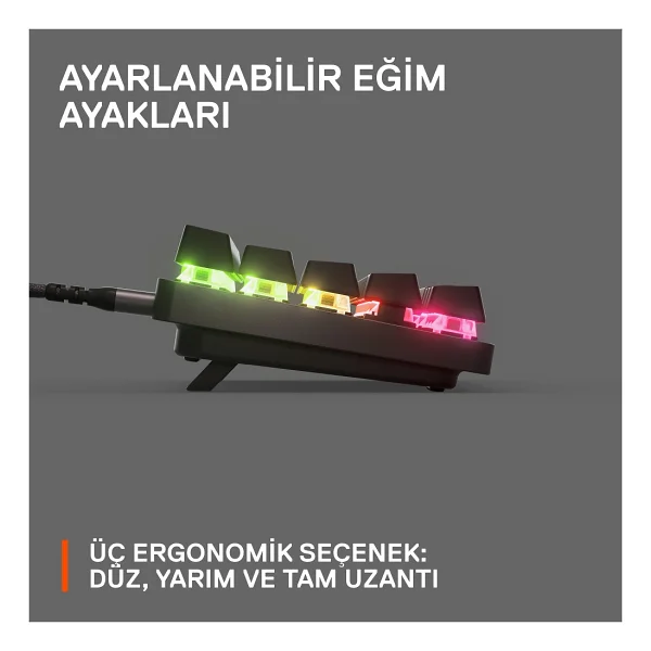 Steelseries Apex Pro Mini RGB %60 Tkl Omnipoint Switch Kablolu Mekanik Oyuncu Klavyesi - Görsel 10