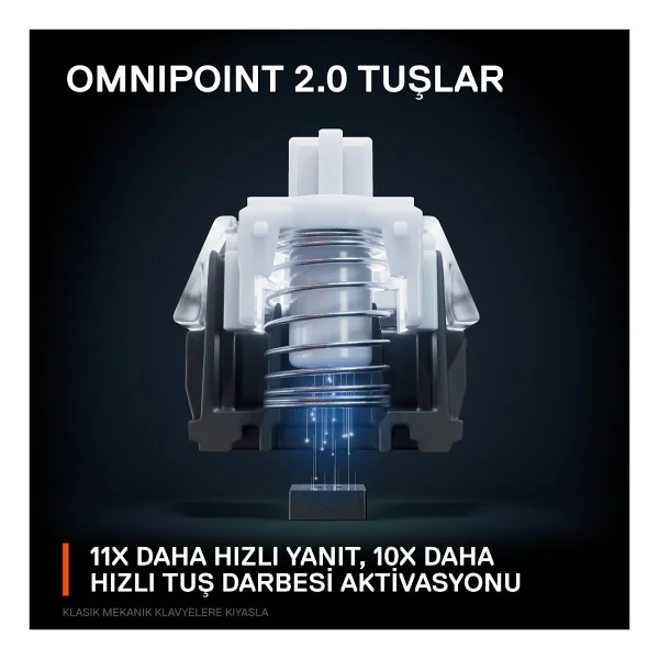 Steelseries Apex Pro Mini RGB %60 Tkl Omnipoint Switch Kablolu Mekanik Oyuncu Klavyesi - Görsel 3