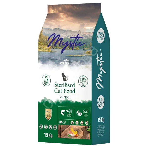 Mystic Az Tahıllı Somonlu 15 Kg Kısırlaştırılmış Yetişkin Kedi Maması - Görsel 2