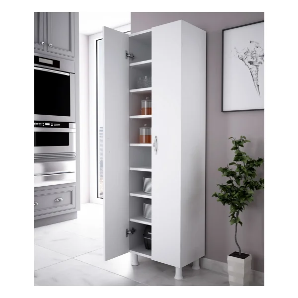 Alesta Life 2 Kapaklı 8 Raflı Çok Amaçlı Dolap - Görsel 10